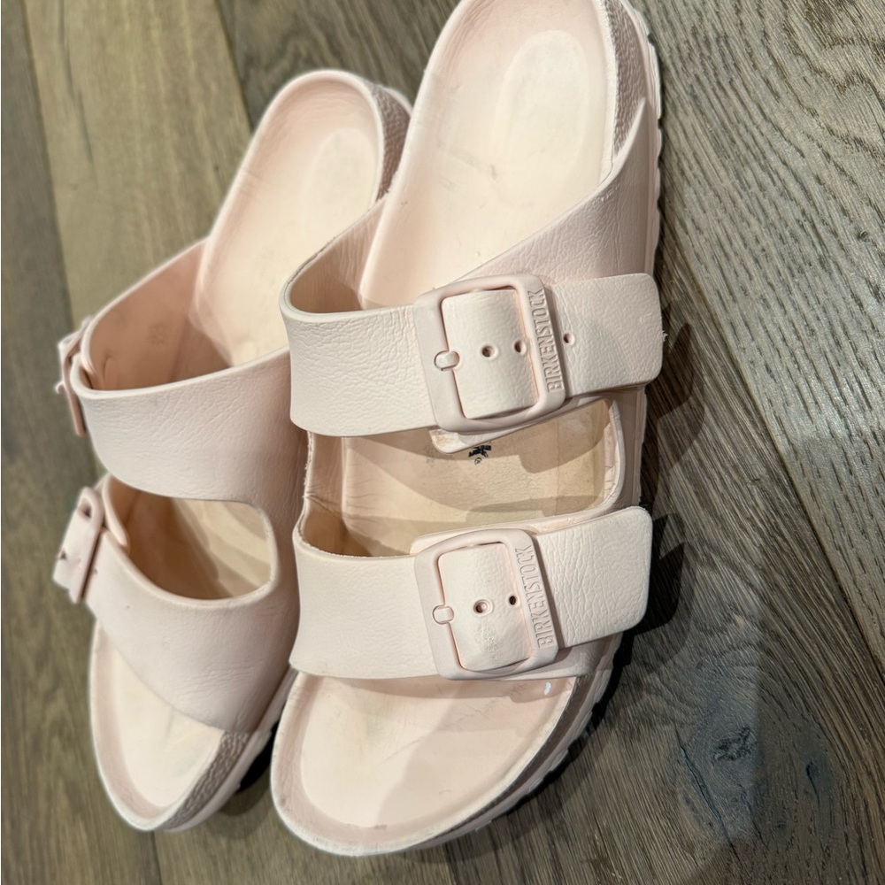 Birkenstock Pale Pink Two-Strap Sandals - Picture 4 of 7